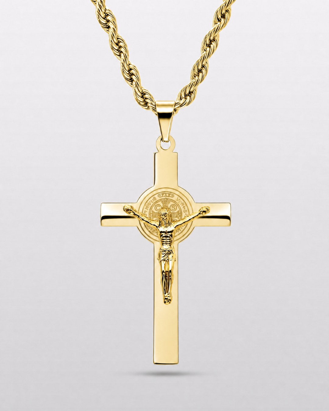 Gold Sanctum Crucifix