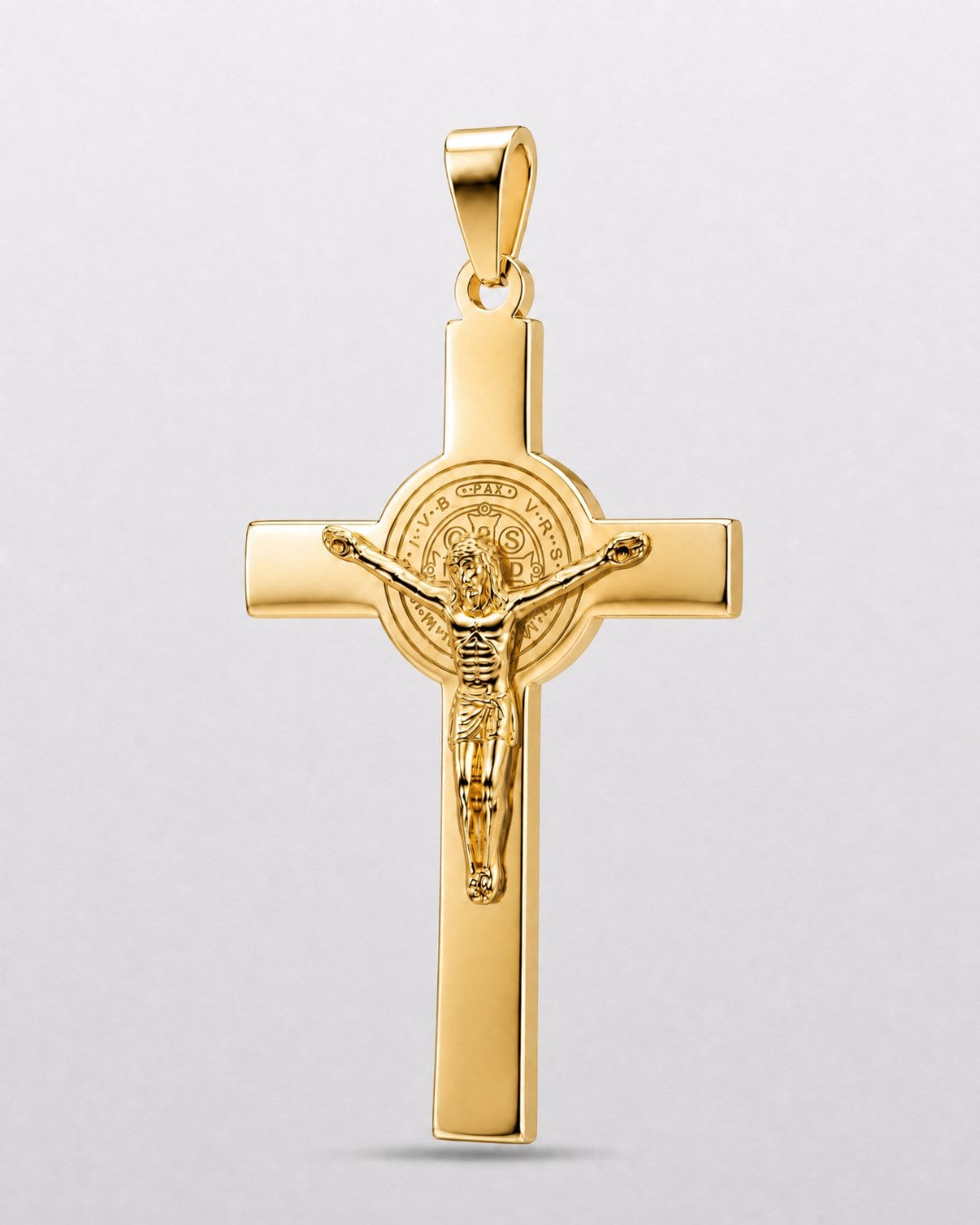 Gold Sanctum Crucifix