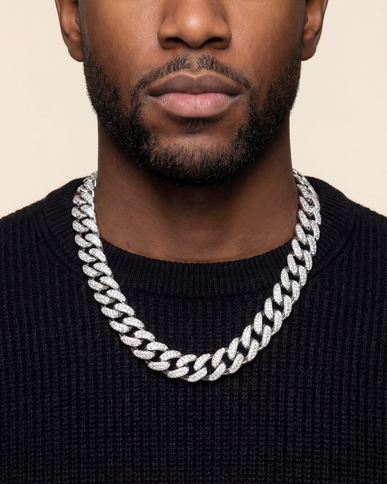 Iced Cuban Silver (12mm)