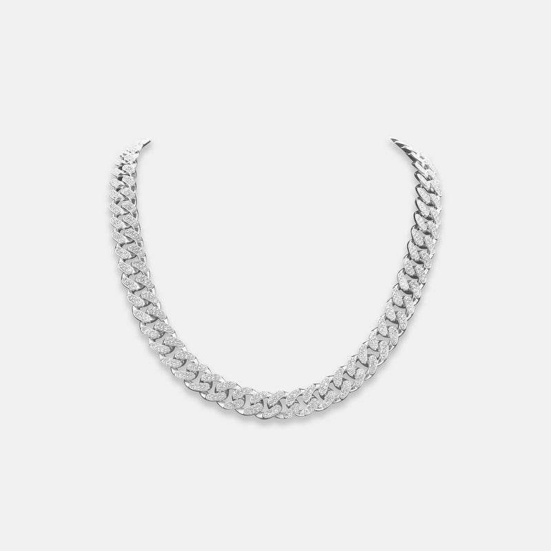 Iced Cuban Silver (12mm)