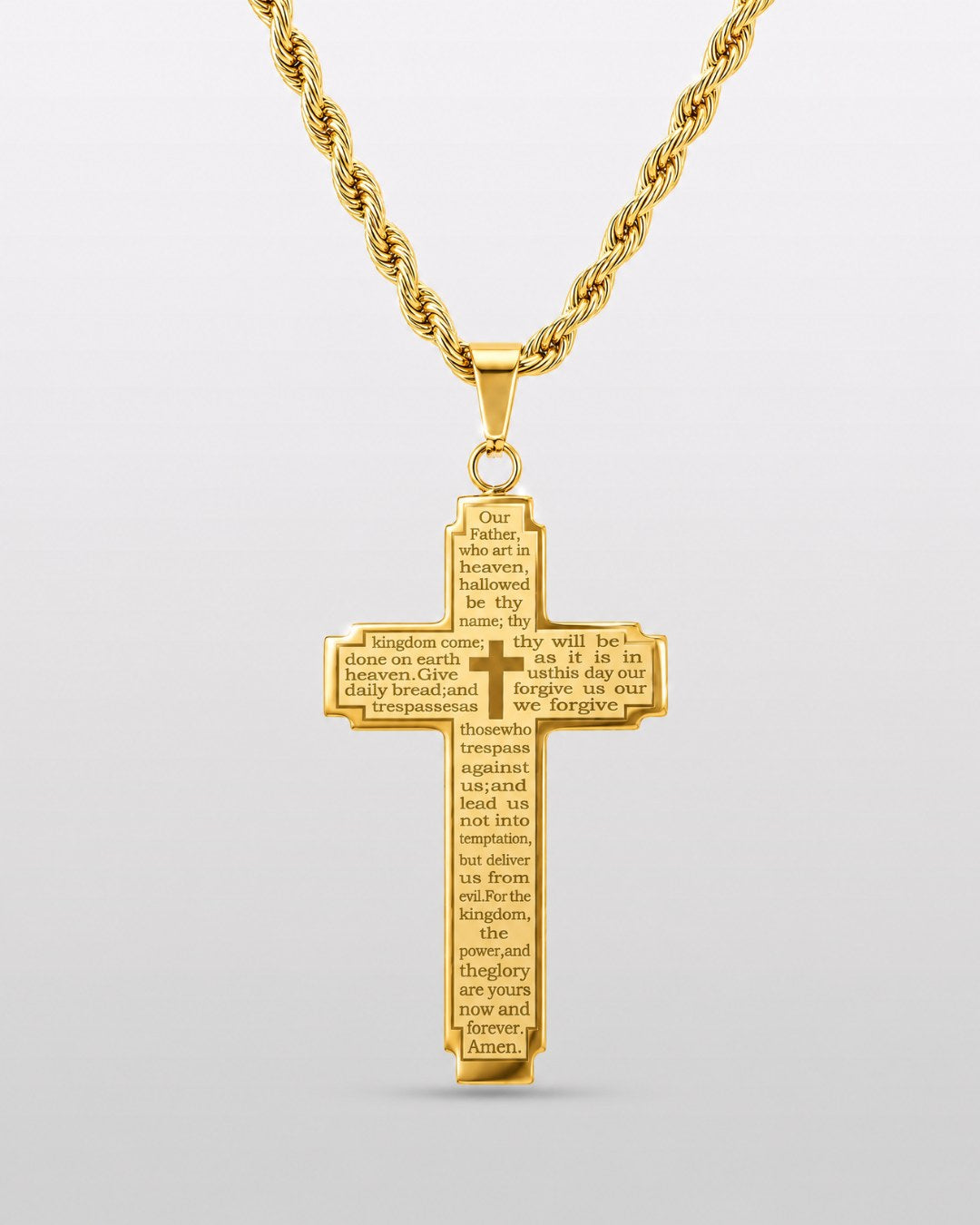 Gold Gospel Cross