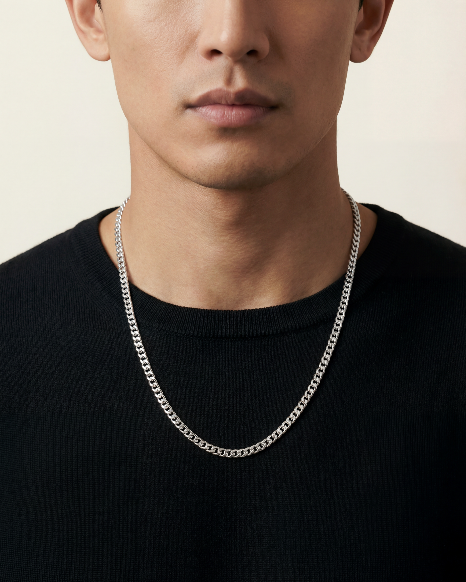 Micro Cuban Silver (3mm)