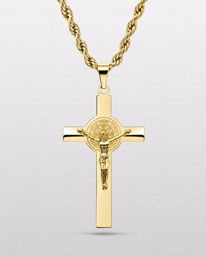 Gold Sanctum Crucifix