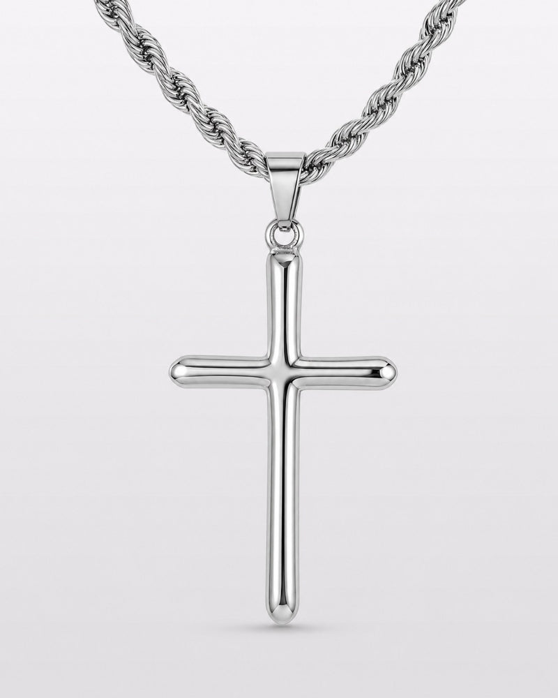 Silver Simple Cross