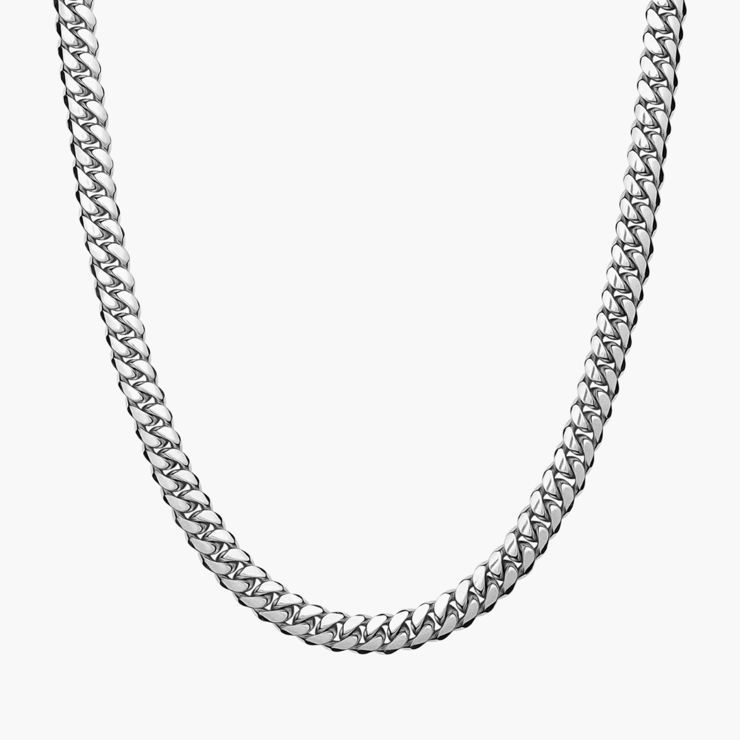 Cuban Link Chain White Gold (5mm)