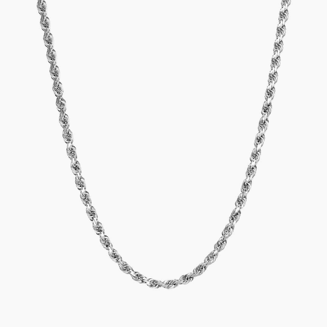 Rope Chain White Gold (4mm)