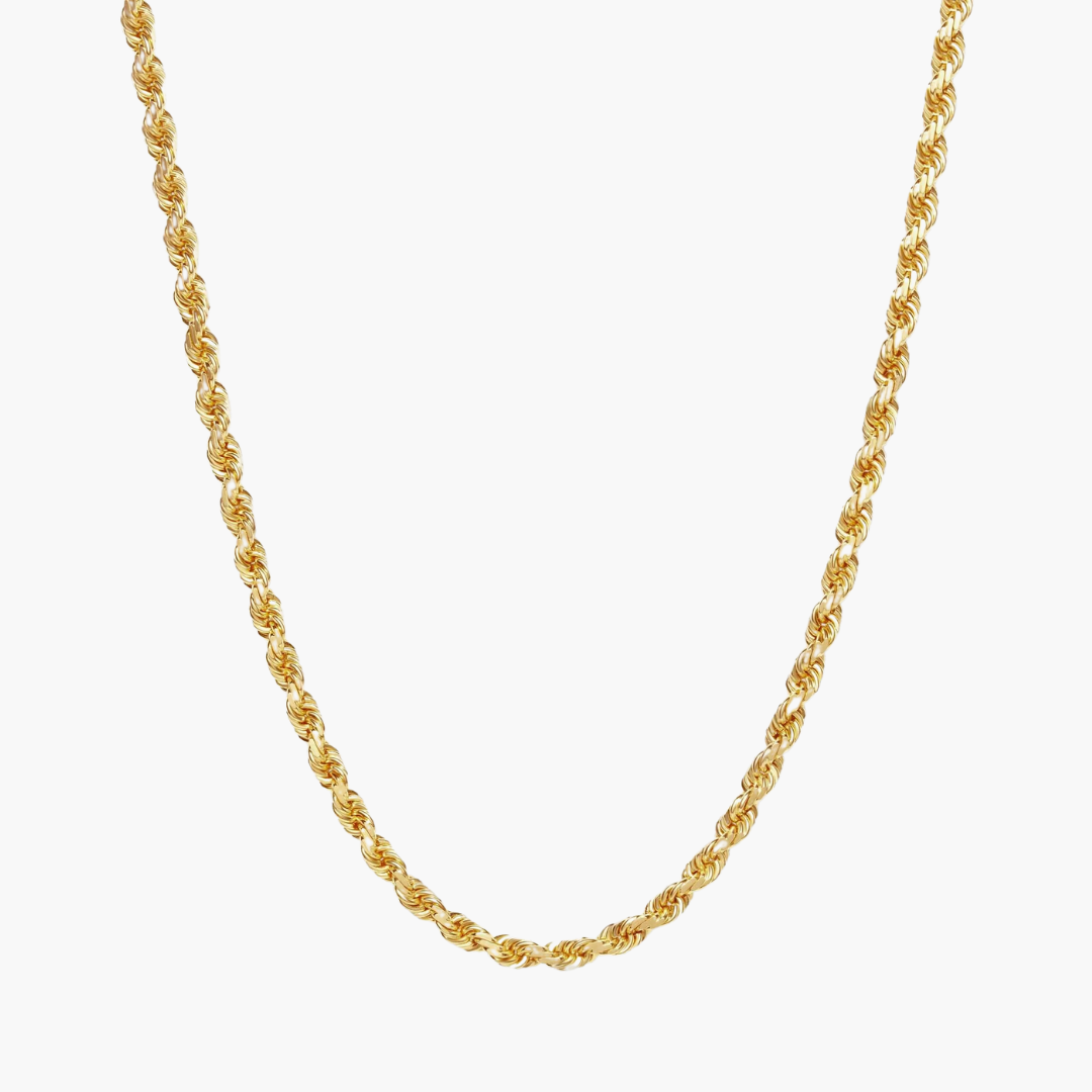 Rope Chain Solid Gold (4mm)