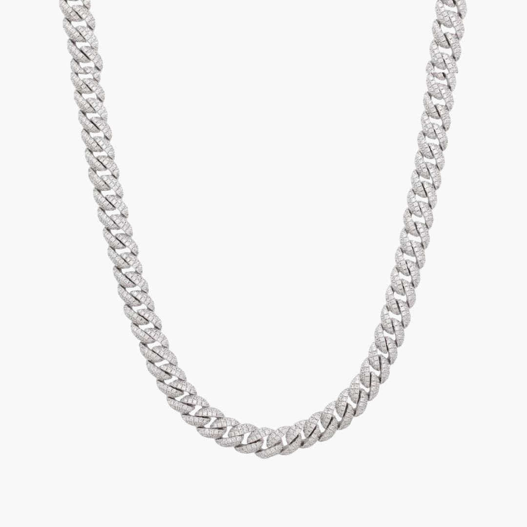 Iced Cuban Chain Silver (8mm)