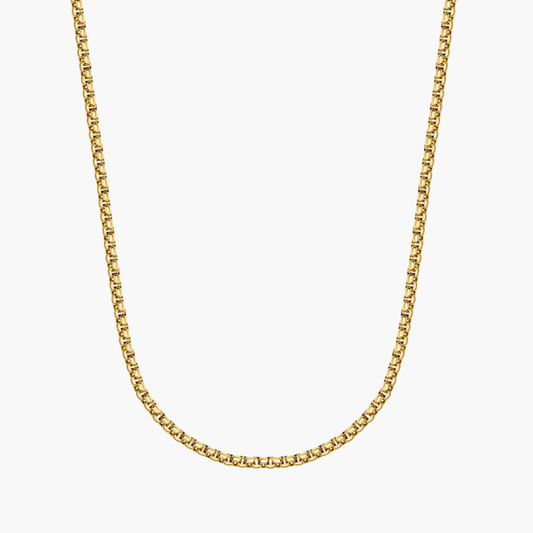 Round Box Chain Gold (3mm)