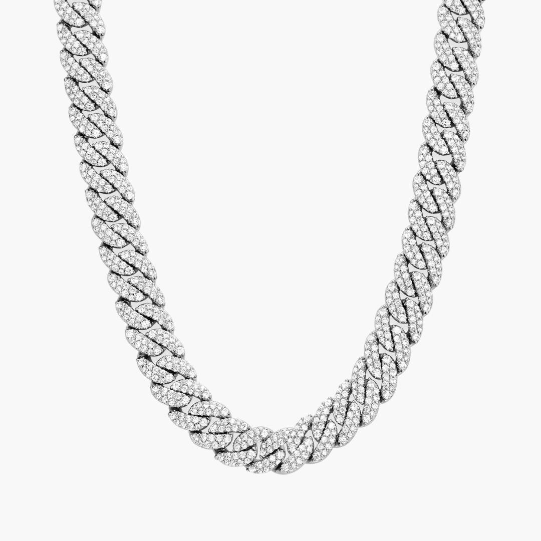 Iced Cuban Chain White Gold (10mm)