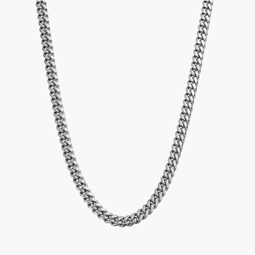 Cuban Link Chain Silver (8mm)