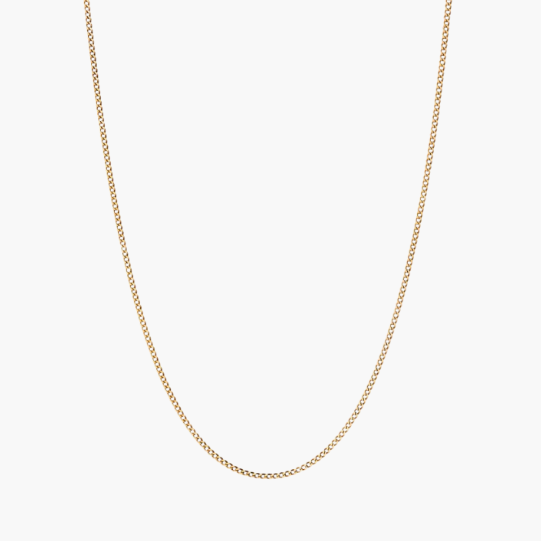 Cuban Link Chain Solid Gold (2mm)