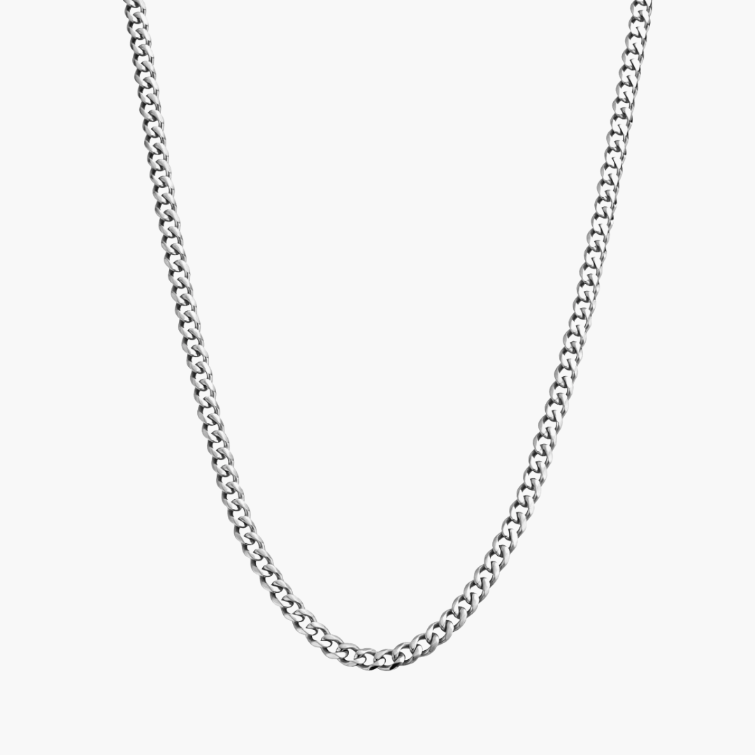 Cuban Link Chain Silver (4mm)