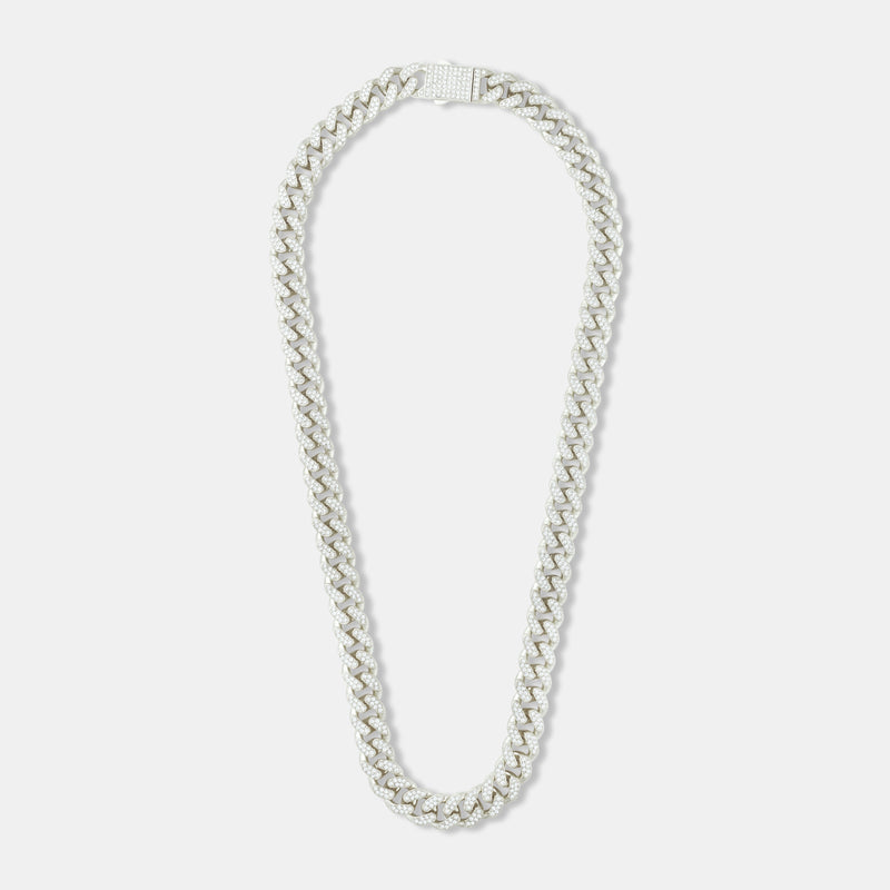 Iced Cuban Silver (12mm)