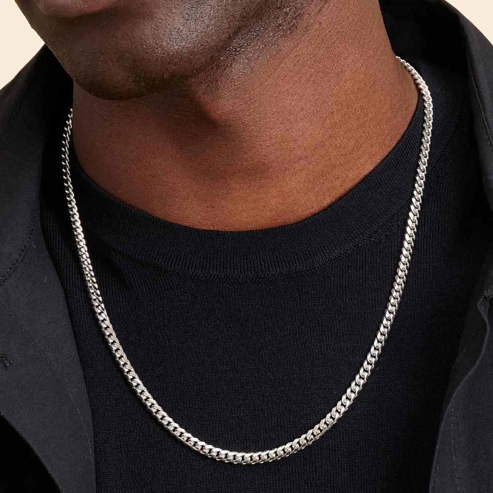 Cuban Link Chain Silver (5mm)