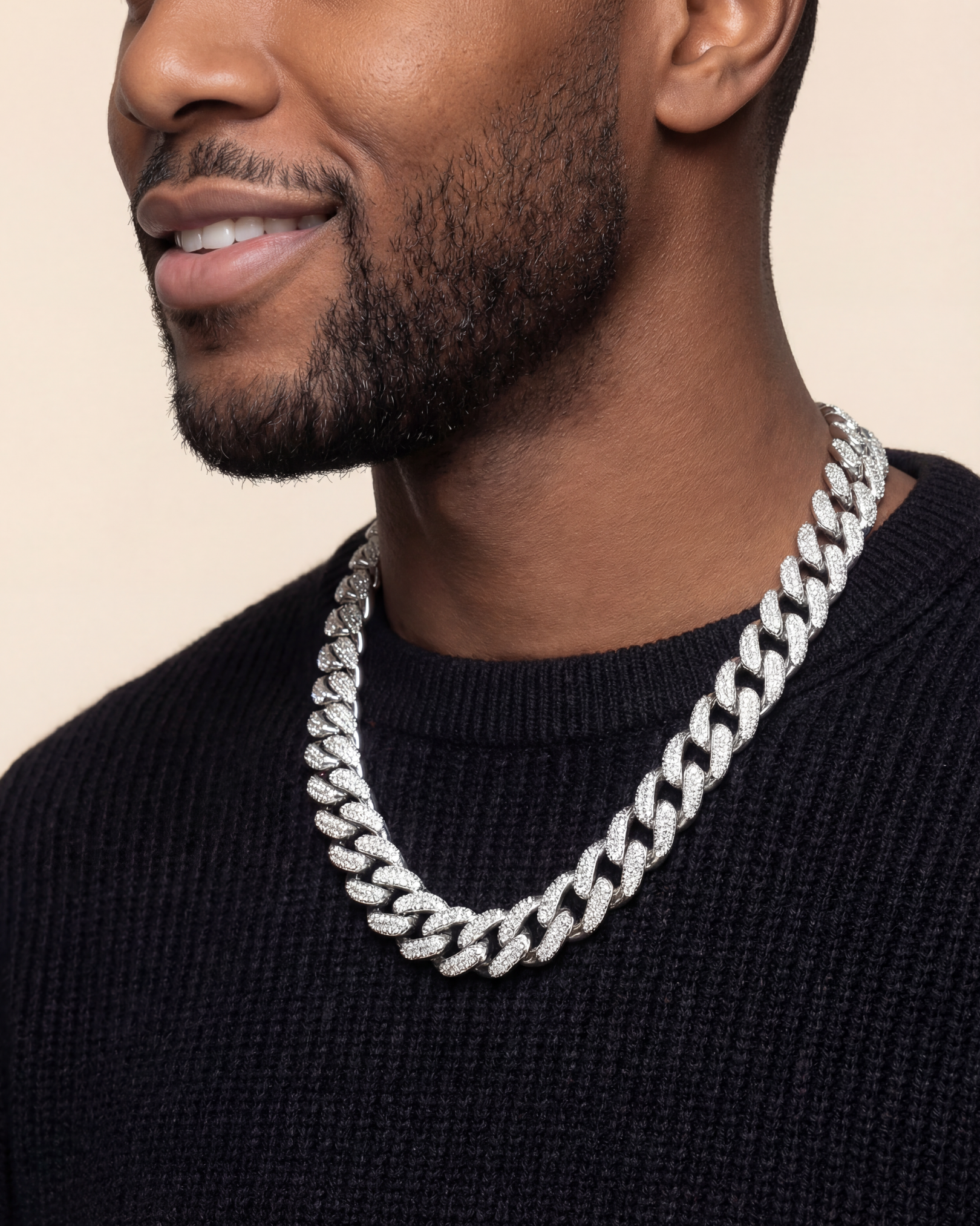 Iced Cuban Silver (12mm)