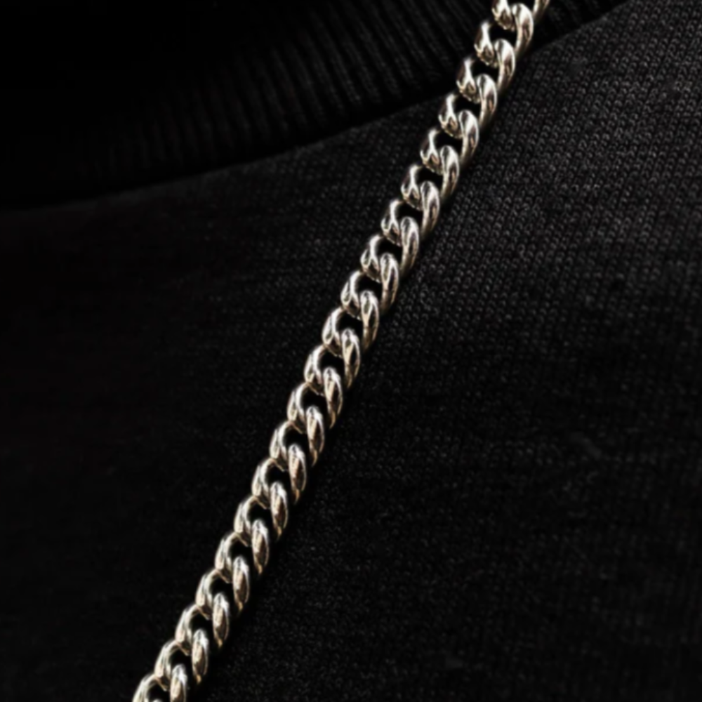 Cuban Link Chain White Gold (8mm)