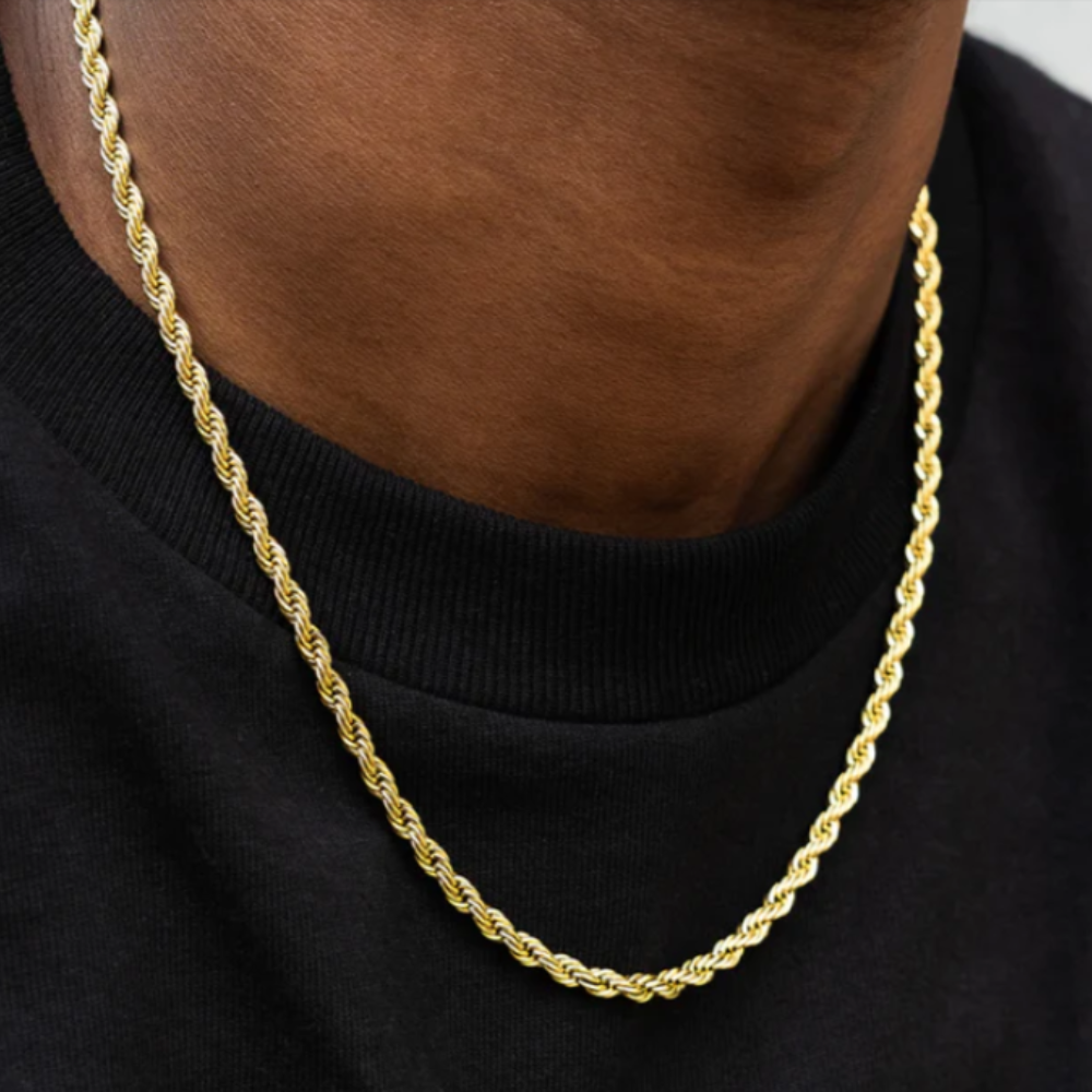 Rope Chain Solid Gold (4mm)