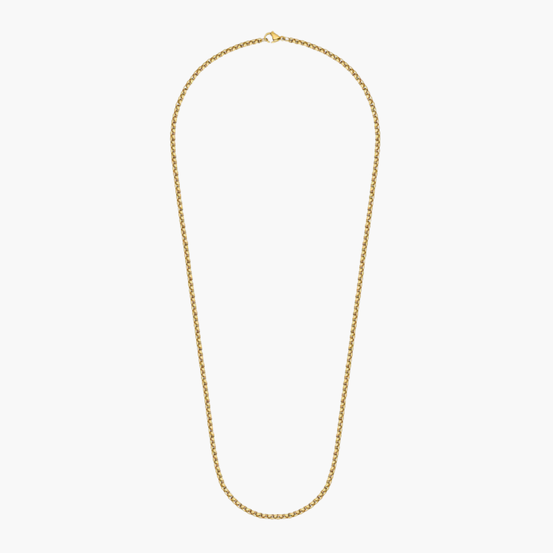 Round Box Chain Gold (3mm)