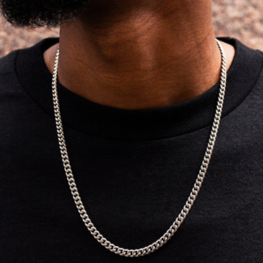 Cuban Link Chain White Gold (5mm)