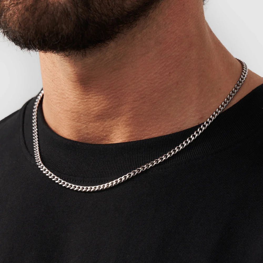 Cuban Link Chain Silver (4mm)