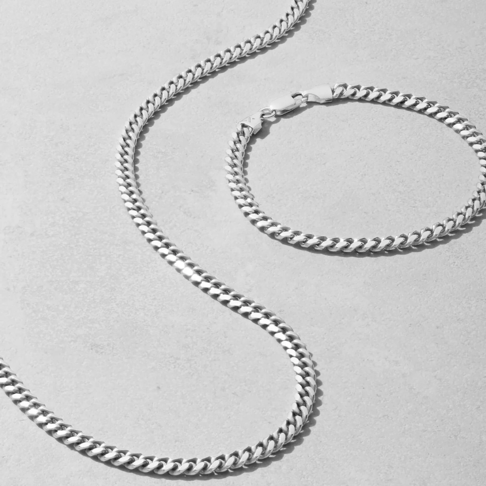 Cuban Link Chain Silver (5mm)