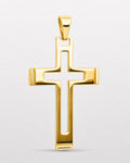 Gold Aperture Cross