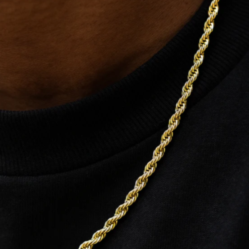 Rope Chain Solid Gold (4mm)