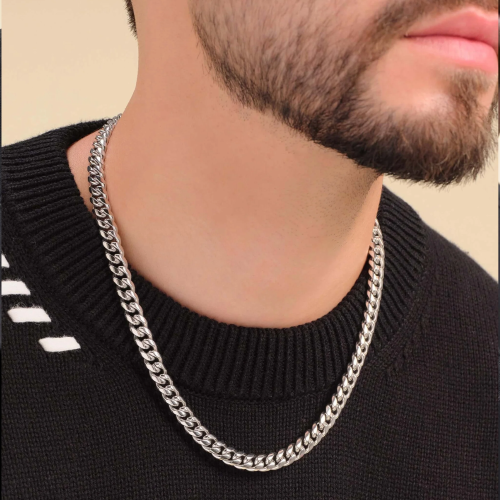 Cuban Link Chain Silver (8mm)