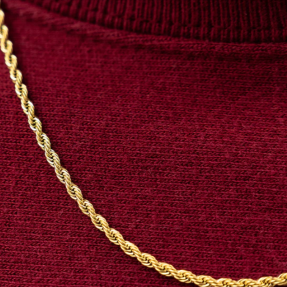 Rope Chain Solid Gold (2mm)