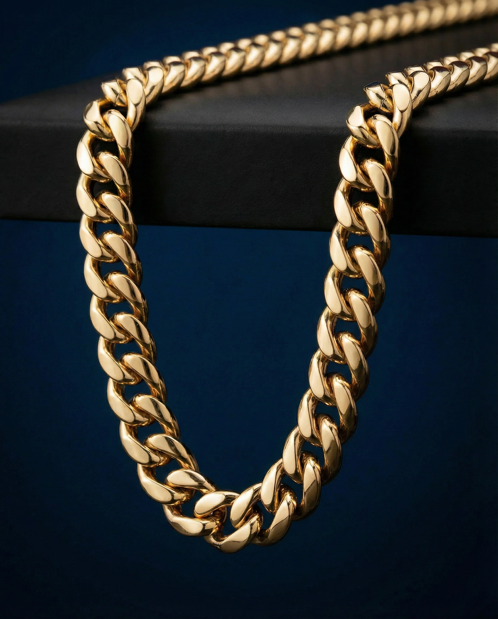 Gold 12mm Cuban Chain