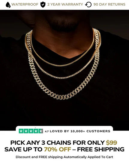 Buy 3 Chains For $99 Plus FREE Shipping