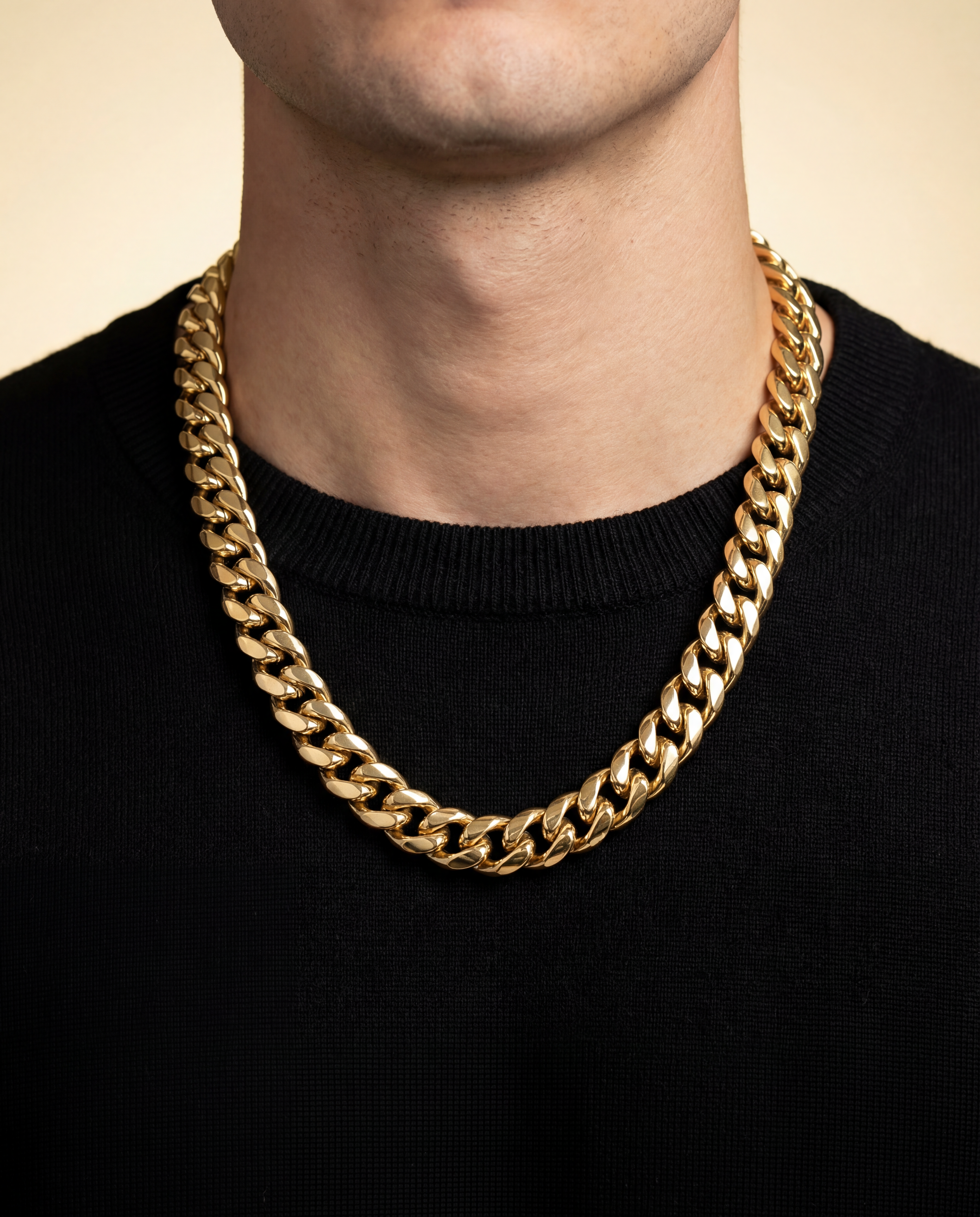 Gold 12mm Cuban Chain