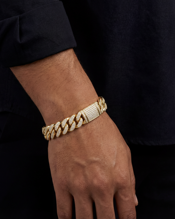 Iced Cuban Bracelet (12mm) - Model