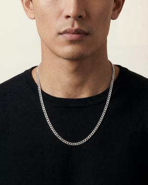 Micro Cuban Silver (3mm)