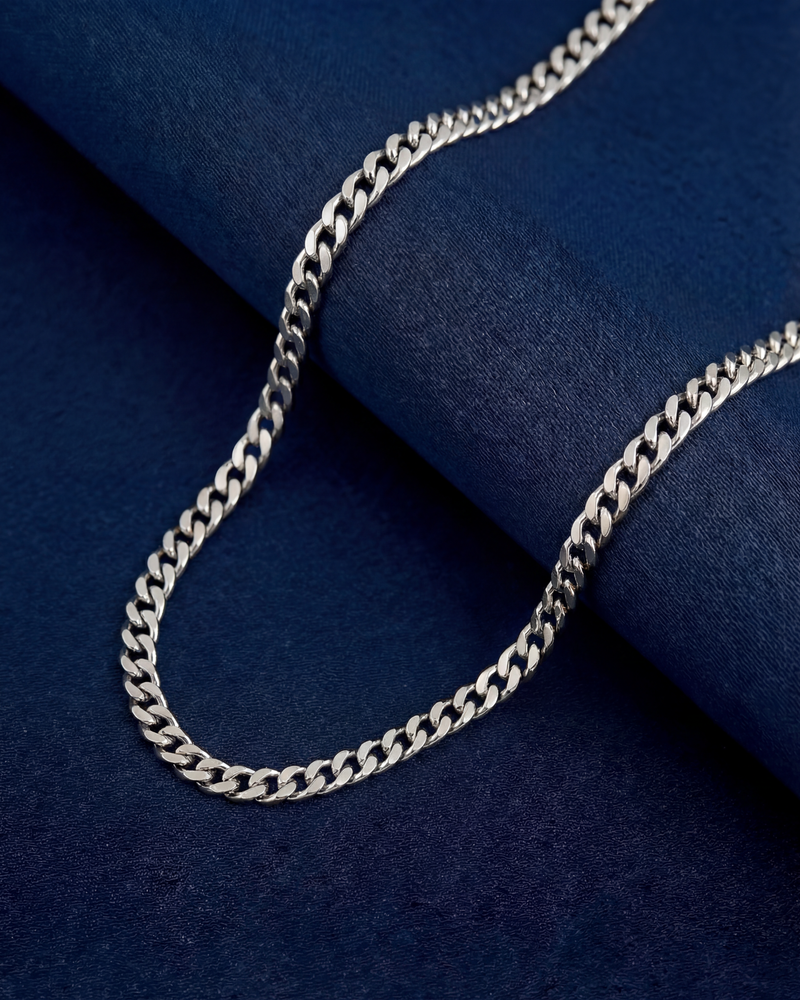 Micro Cuban Silver (3mm)