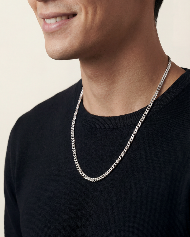 Micro Cuban Silver (3mm)